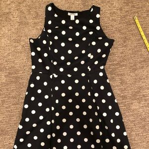 White House Black Market Dot Fit & Flare Dress